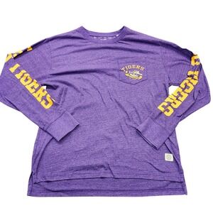 LSU Tigers Mens Medium Purple Long Sleeve Pocket T-Shirt NCAA 8523